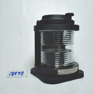 โคมไฟสัญญาณเดินเรือ ชั้นเดียว, รูน๊อต 120x120มม. หัวเรือ Masthead light สีใส # CXH3-21P (IP56 For Ship 12-50mtr)With 21425 หลอดไฟนาวิเกชั่น BAY15d (เขี้ยวเยื้อง) 24V 25W