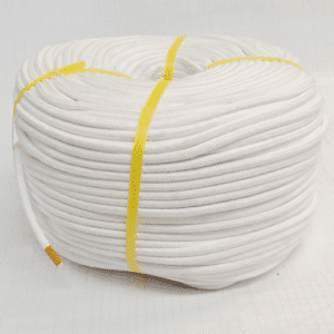 เชือกไนล่อน ขาวถัก ขนาด 8มม. ยาว 300 เมตร (16 เกลียว Made in Korea)