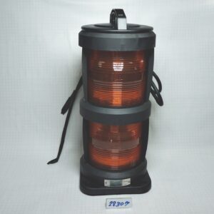 โคมไฟสัญญาณเดินเรือ 2ชั้น, รูน๊อต 155x155มม. ท้ายเรือ Towing light สีเหลือง # CXH4-101P(Yellow) (IP56 For Ship 50mtr or above) รวมหลอดไฟนาวิเกชั่น P28S 220V 65W