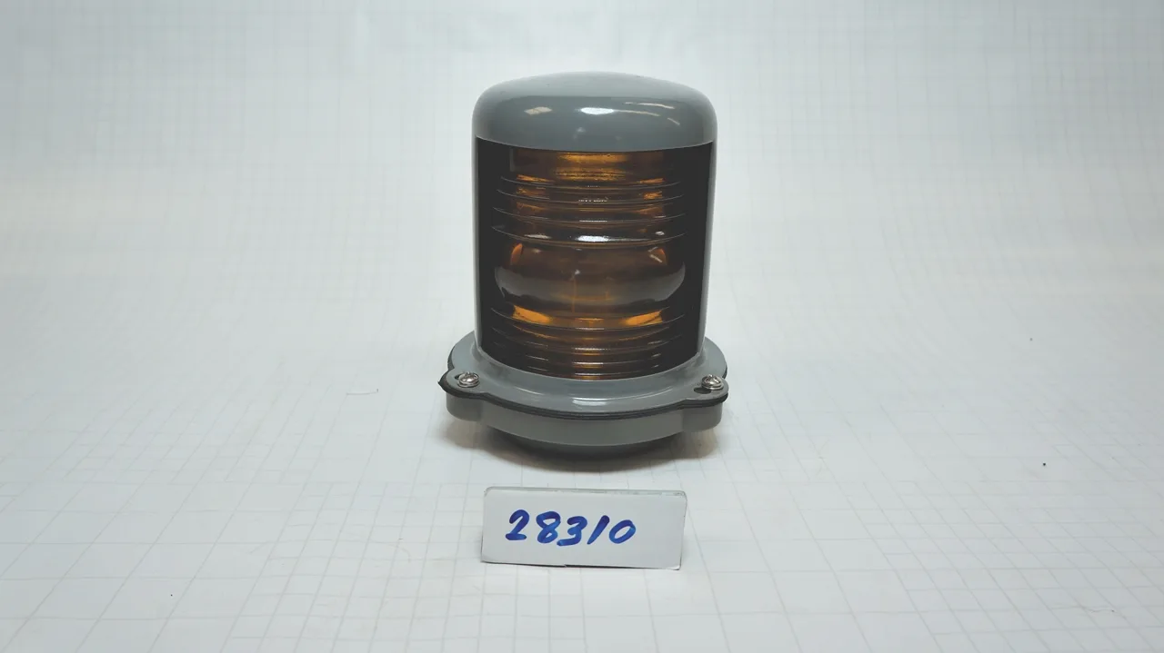 โคมไฟสัญญาณ (เรือเล็กไม่เกิน 12ม.) CXH4-3(Yellow), B15D 12/24VDC 25W, Towing light - Yellow IP55