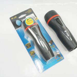 ไฟฉาย ชาร์ทได้ แบบ 2 ท่อน TOSHINO (4 LED PLUG-IN)