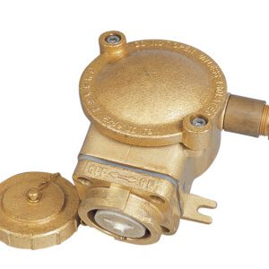 ปลั๊ก กันระเบิด Receptacle Left Gland, 250V, 16A, Brass, Exde II C T6 IP56 Model 5516/L