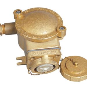 ปลั๊ก กันระเบิด Receptacle Right Gland, 250V, 16A, Brass, Exde II C T6 IP56 Model 5516/R