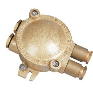 ปลั๊ก กันระเบิด Joint box 2gland 0L 2R, brass 550V 20A IP56 Exe II T6