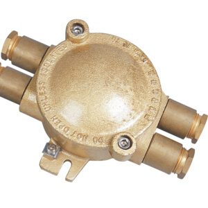 ปลั๊ก กันระเบิด Joint box 4gland 2L 2R, brass 550V 20A IP56 Exe II T6