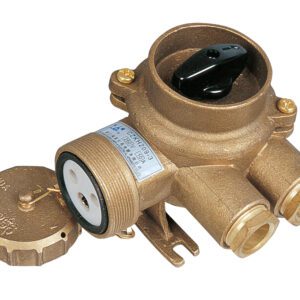 ปลั๊ก HNA ทองเหลือง 3Pin (Receptacle + Switch) Cable: []=