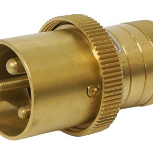 ปลั๊ก USCG 3Pin R&S Plug ทองเหลือง - Straight