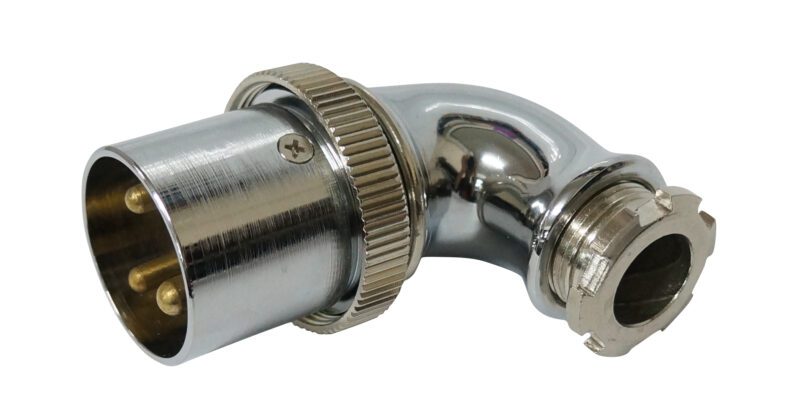 ปลั๊ก USCG 3Pin R&S Plug ทองเหลือง - Angle