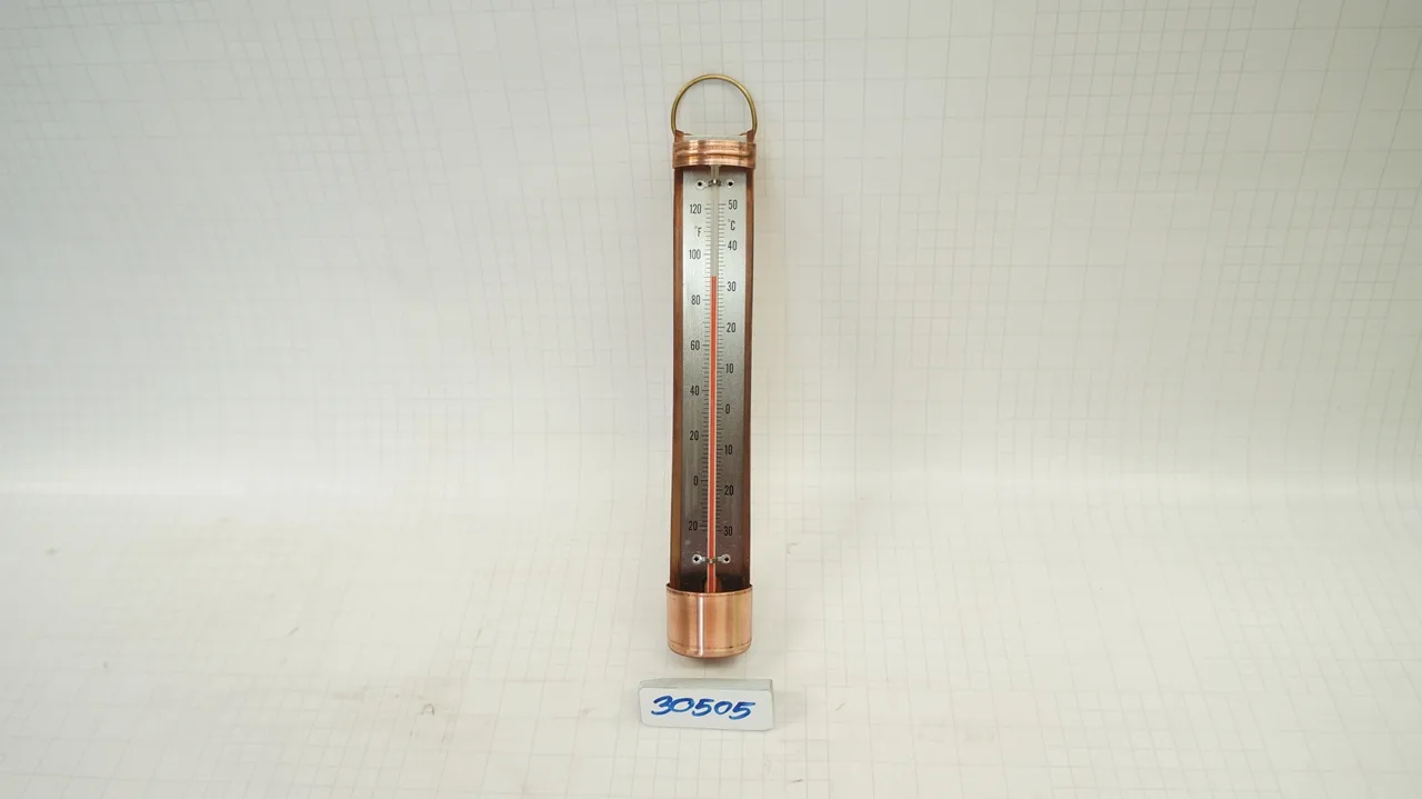 เทอร์โมมิเตอร์ วัดน้ำทะเล ในกระบอกทองแดง (Thermometer Seawater Copper case)
