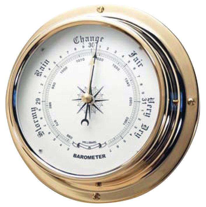บาโรมิเตอร์ Barometer 960-1060hPa, Fig.198-B, Dial-124mm Base-180mm