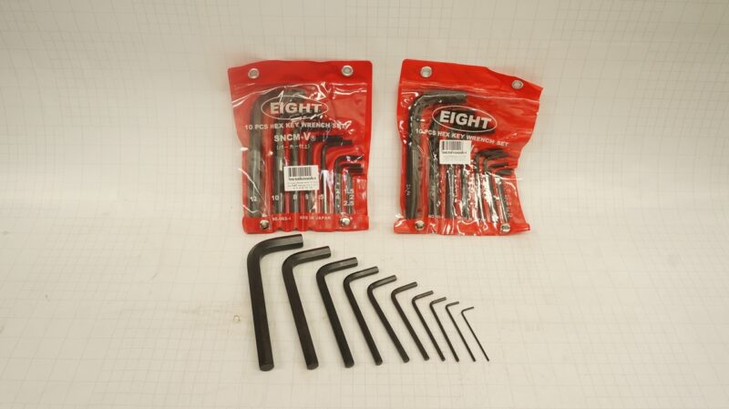 ประแจหกเหลี่ยมชุด ขนาด 1/16" -1/2" ยี่ห้อ Eight