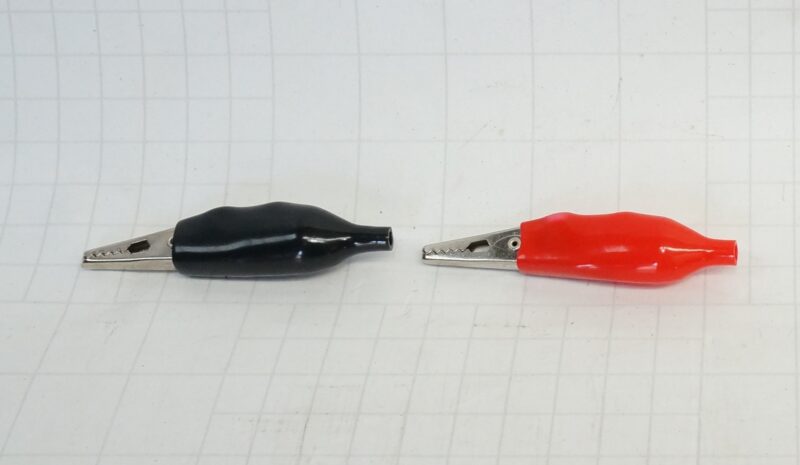 ปากคีบ จรเข้ Alligator Clip A-type ยาว 57-73mm สีดำ