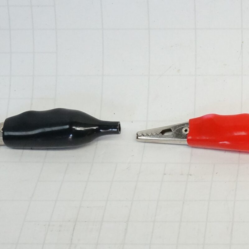 ปากคีบ จรเข้ Alligator Clip A-type ยาว 34mm สีดำ