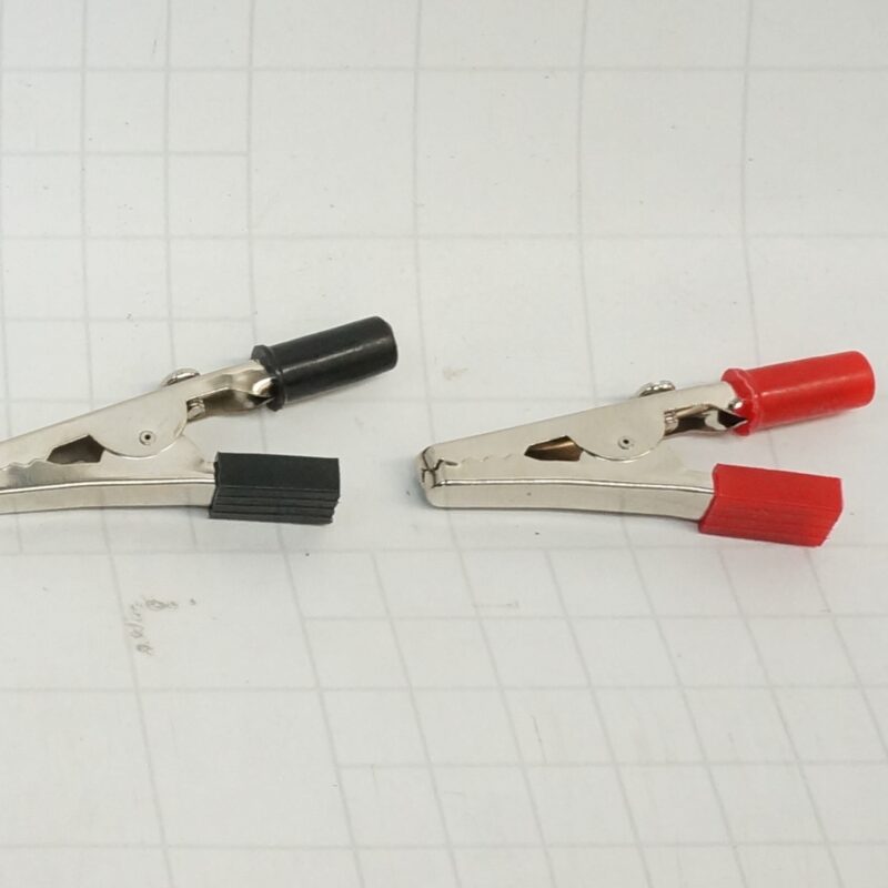 ปากคีบ จรเข้ Alligator Clip B-type ยาว 55-62mm สีดำ