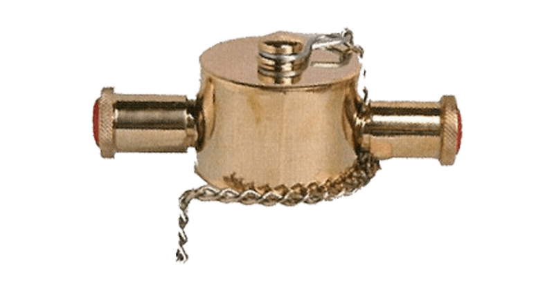 ฝาปิด ข้อต่อดับเพลิง ทองเหลือง 2หู Dust Cap John Morris 40A
