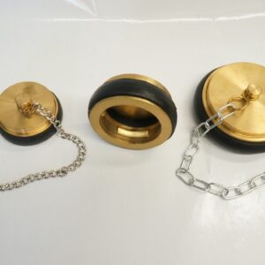 ฝาปิด ข้อต่อดับเพลิง ทองเหลือง Machino P0019-40A (ตัวเมีย)มียางหุ้ม