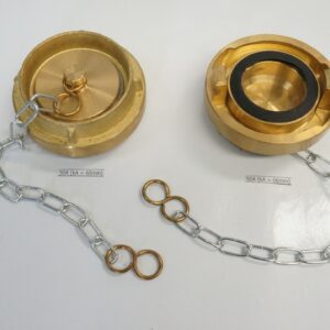 ฝาปิด ข้อต่อดับเพลิง ทองเหลือง มาตรฐานจีน 50A (kA = 66mm) Ref GB12514.2-2006