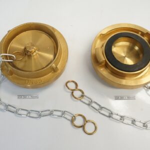 ฝาปิด ข้อต่อดับเพลิง ทองเหลือง มาตรฐานจีน 65A (kA = 80mm) Ref GB/T2031-94 (คล้าย storz)