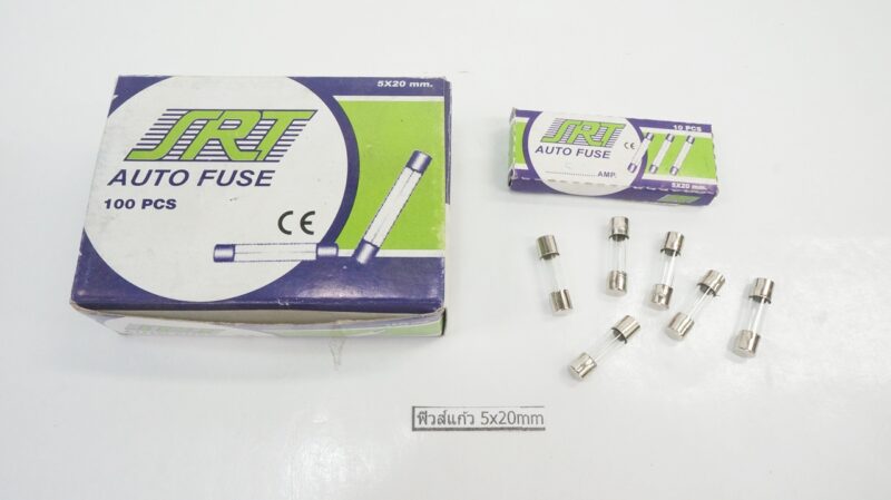 ฟิวส์แก้ว 5x20mm 7A ขายยก 10ตัว/กล่อง