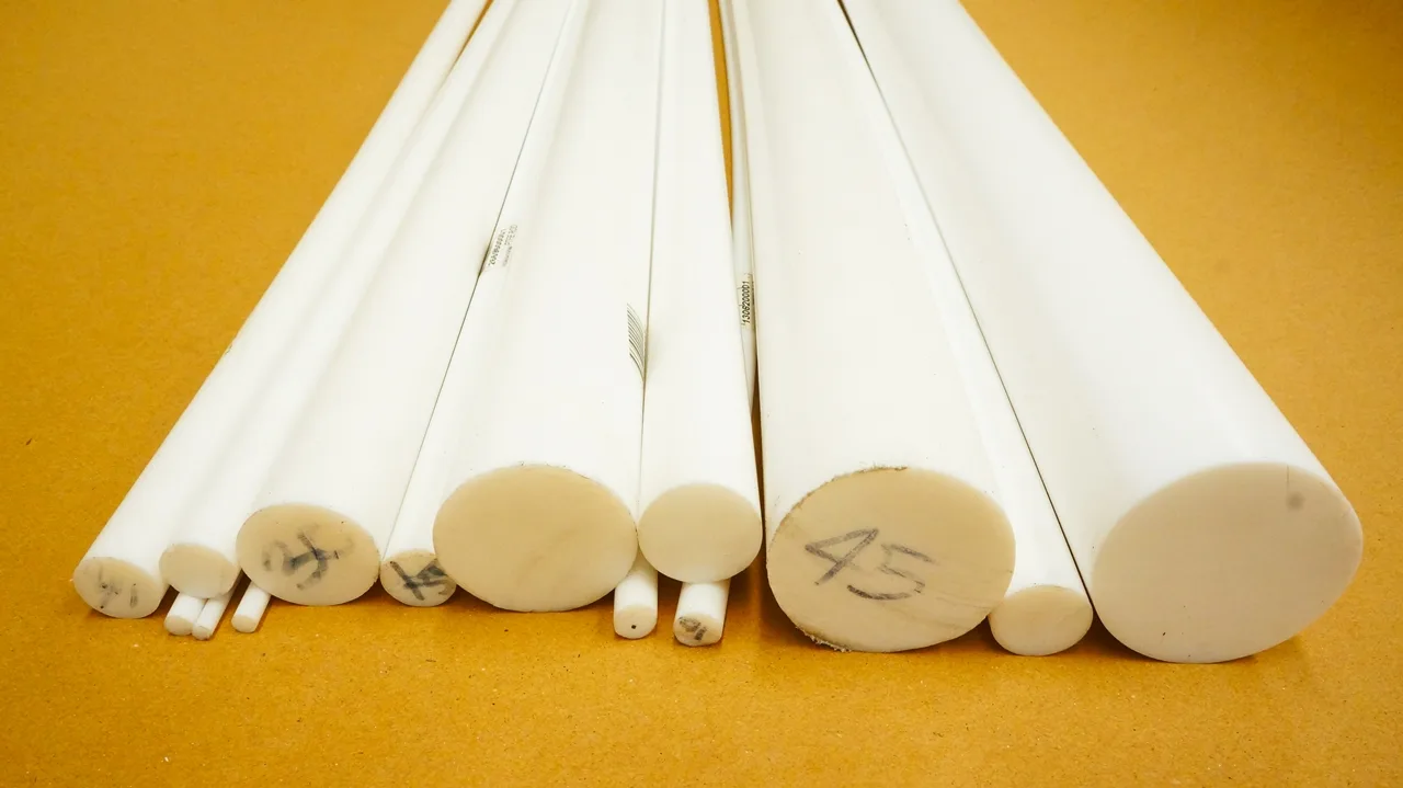 เทปล่อนแท่งกลม PTFE ROD 50 มม (แบ่งขายเศษ 10ซม.)