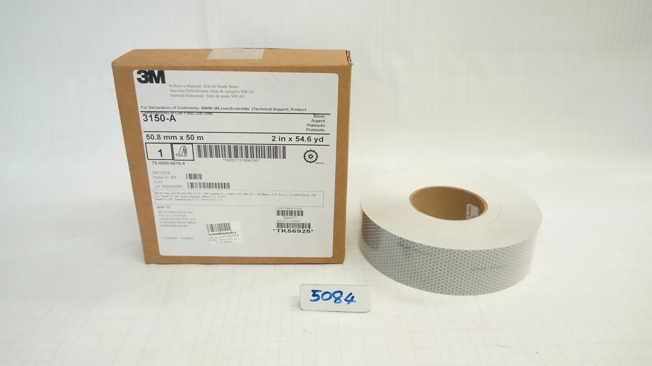 เทปสะท้อนแสง SOLAS 3M # 3150A, 50.8มม. x 50 เมตร ( 2 x 54.6Yard )