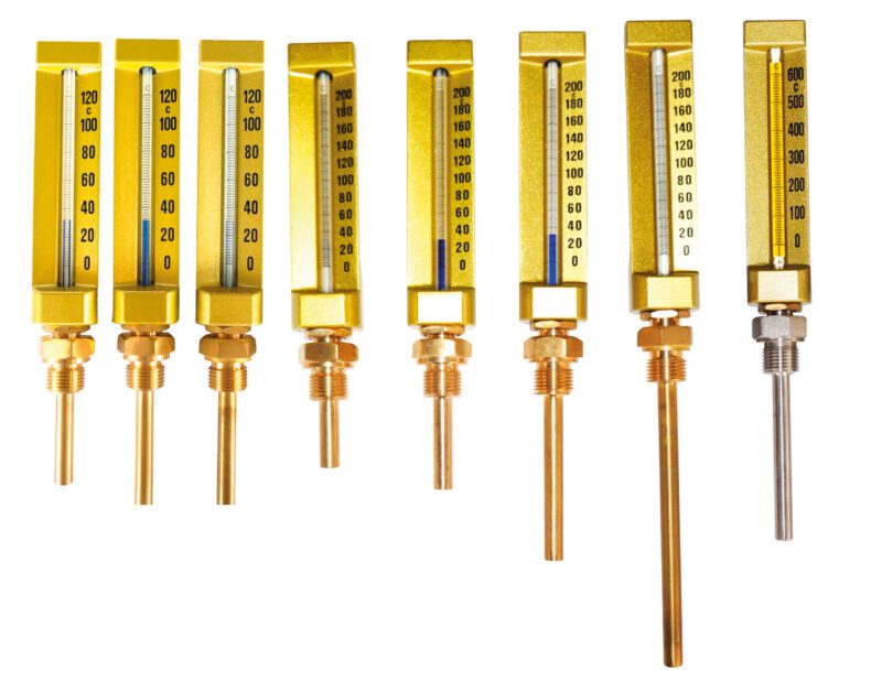 เทอร์โม ตรงทรงV, 200c ก.โต 20.9มม (1/2" 14G) หาง 85มม OAL-270มม Alu Gold [V8] (291B 150x36 ; 200c immersion 100mm)