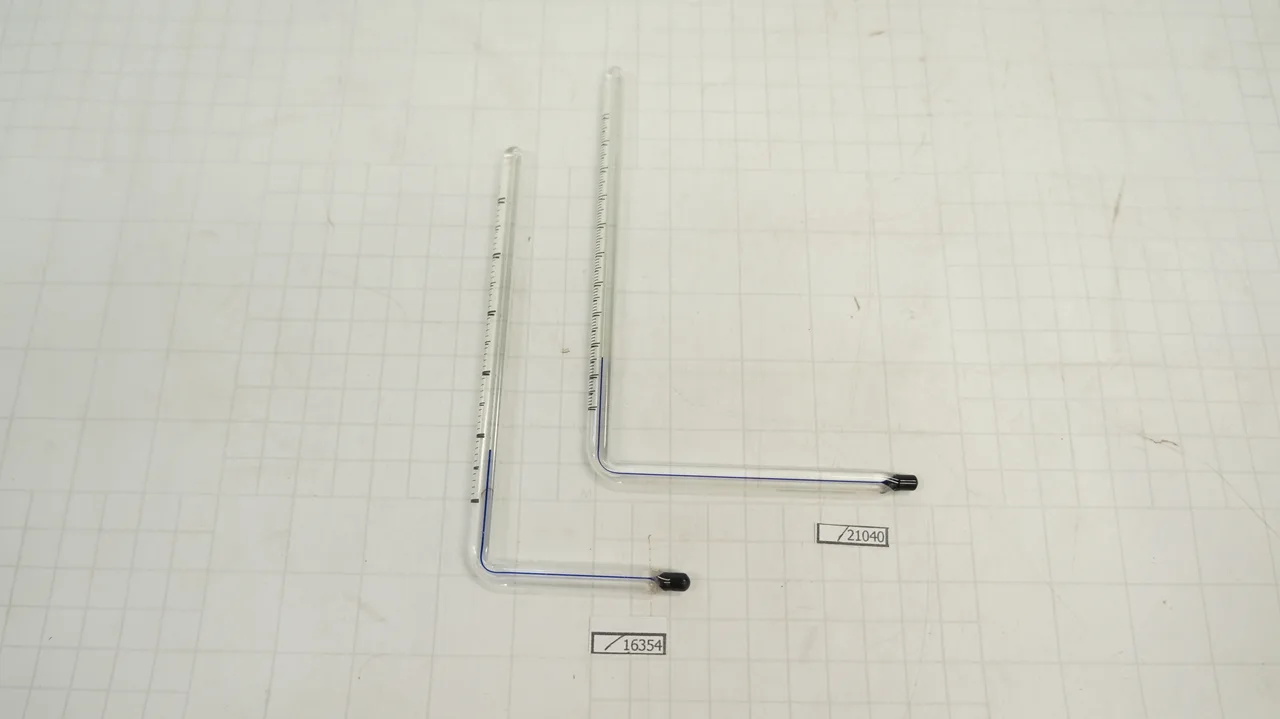 เทอร์โมมิเตอร์ เฉพาะไส้ แบบฉาก 200C [L201] Scale:128mm + Tail: 56mm (Ex type L)