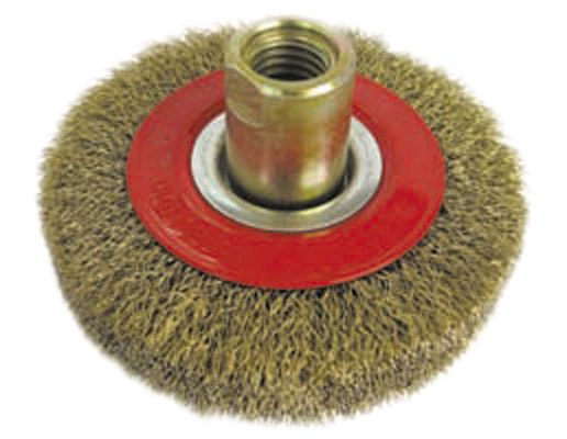 แปรงลวดจาน No.5 Wire wheel brush สำหรับเต่าปั่นสนิม