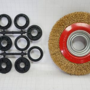 แปรงลวดจาน ทองเหลือง 8" รู 1/2 ถึง 1-1/4นิ้ว