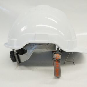 หมวกนิรภัยพร้อมสายรัดคาง มี มอก. สีขาว