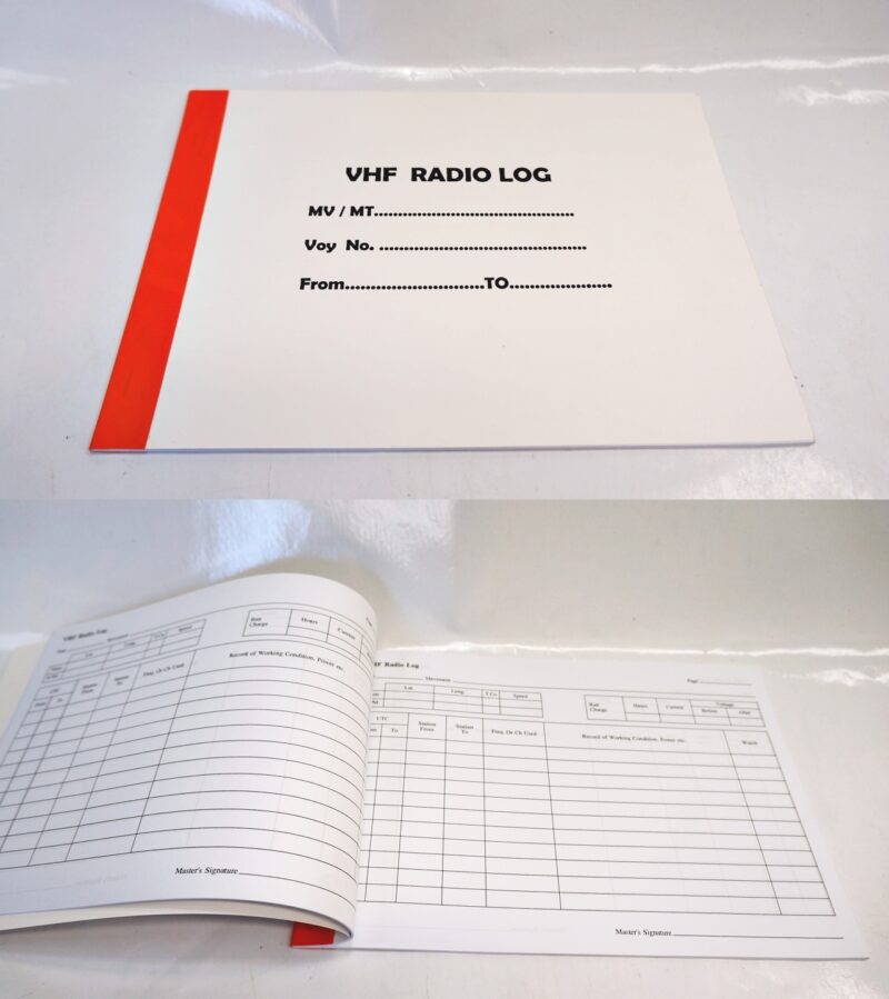 สมุด VHF LOG BOOK