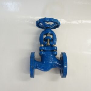 วาล์วตรง PN16 DN100A (4"), L 350 Pitch-180, 8รู DIN-86251 บอดี้เหล็กหล่อ ลิ้นสแตนเลส ปะเก็น Non asbestos