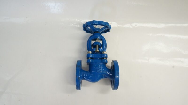 วาล์วตรง PN16 DN 50A (2"), L 230 Pitch-125, 4รู DIN-86251 บอดี้เหล็กหล่อ ลิ้นสแตนเลส ปะเก็น Non asbestos