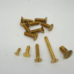 สกรู ทองเหลือง หัวเตเปอร์ (-) ขนาด M8 x 50