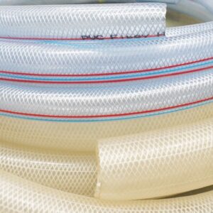 สายยางใส ไส้เชือก 1-1/4 " (ยกม้วน) (32X39MM) 50ม/ม้วน W.P. 4 bar/B.P. 12 bar