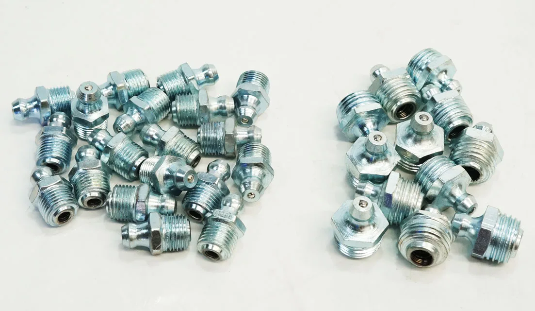 หัวอัดจารบี เหล็ก แบบจุ๊บ ขนาด 1/4" (เกลียวโต 13.2มม)