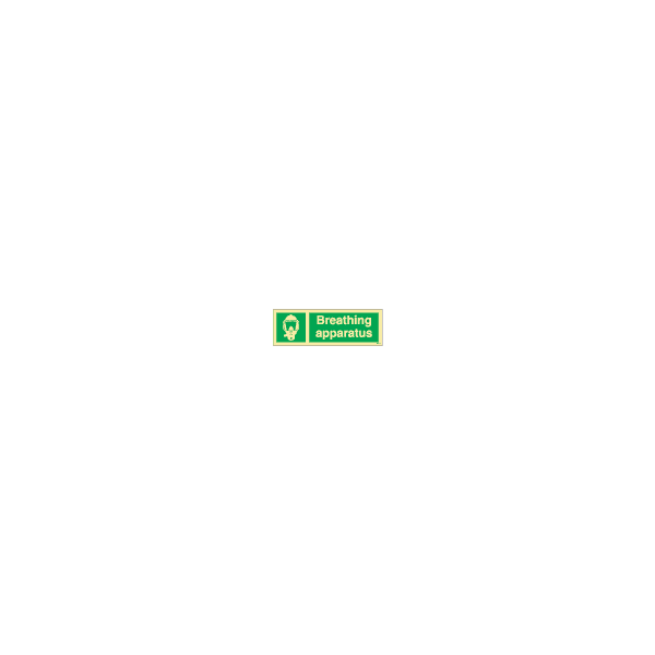 ป้าย [334182] SIGN PHOTO ILLUMINESCENT SAFETY SIGN BREATHING APPARATUS 100X300MM