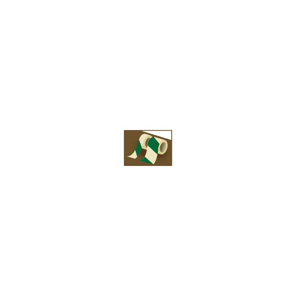 เทป [332034] TAPE PHOTOLUMINESCENT GREEN DIAGONAL 40MMX9.6M (เรืองแสง)