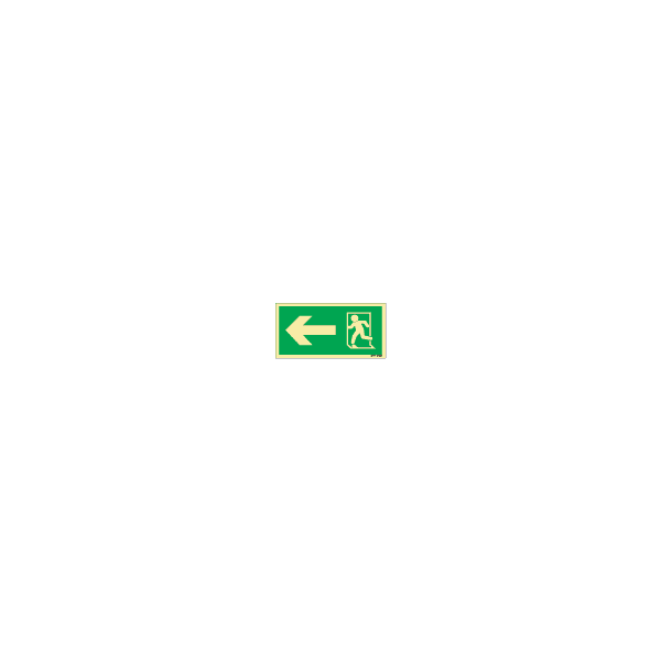 ป้าย [332382] SIGN PHOTO ILLUMINESCENT LLL SIGN RUNNING MAN WITH ARROW LEFT 75X150MM
