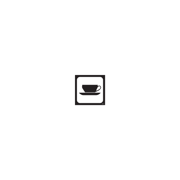 ป้าย [332423] SIGN FOR PASSENGER VSL COFFEE SHOP 150X150MM