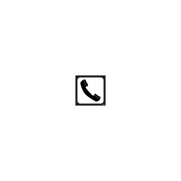 ป้าย [332429] SIGN FOR PASSENGER VSL TELEPHONES 150X150MM