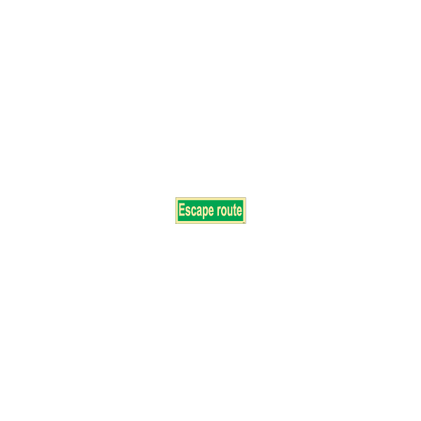 ป้าย [334340] SIGN PHOTO ILLUMINESCENT DIRECTION SIGN ESCAPE ROUTE 150X400MM