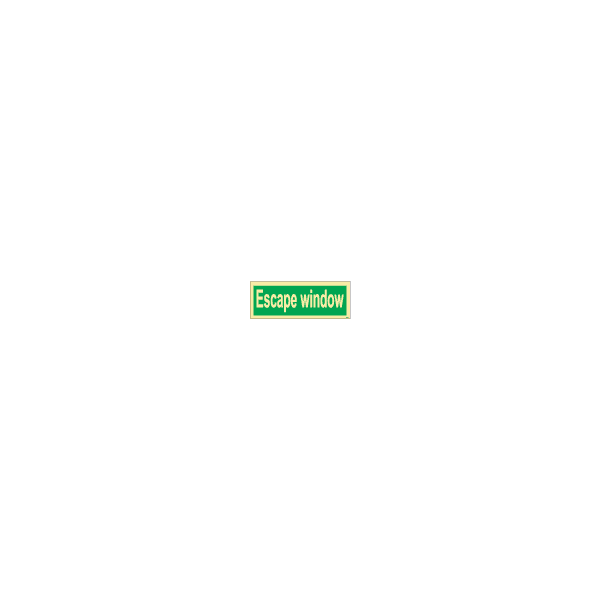 ป้าย [334344] SIGN PHOTO ILLUMINESCENT DIRECTION SIGN ESCAPE WINDOW 150X400MM