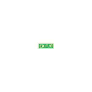 ป้าย [334411] SIGN PHOTO ILLUMINESCENT DIRECTION SIGN EXIT(R) 150X400MM