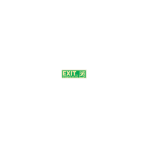 ป้าย [334413] SIGN PHOTO ILLUMINESCENT DIRECTION SIGN EXIT FOR EMERG USE ONLY(R) 150X400MM