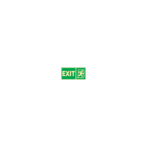 ป้าย [334415] SIGN PHOTO ILLUMINESCENT DIRECTION SIGN EXIT(R) 150X300MM