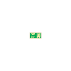 ป้าย [334417] SIGN PHOTO ILLUMINESCENT DIRECTION SIGN EXIT FOR EMERG USE ONLY(R) 150X300MM