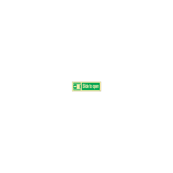 ป้าย [334482] SIGN PHOTO ILLUMINESCENT DIRECTION SIGN SLIDE TO OPEN (L) 100X300MM