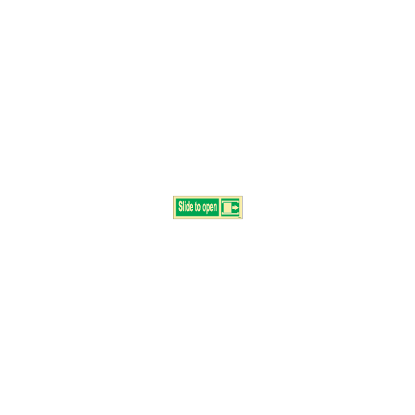 ป้าย [334483] SIGN PHOTO ILLUMINESCENT DIRECTION SIGN SLIDE TO OPEN (R) 100X300MM
