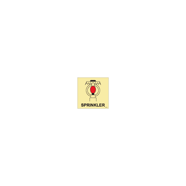 ป้าย [336045] FIRE CONTROL SIGN SPACE PRTCTD BY SPRINKLER 150X150MM